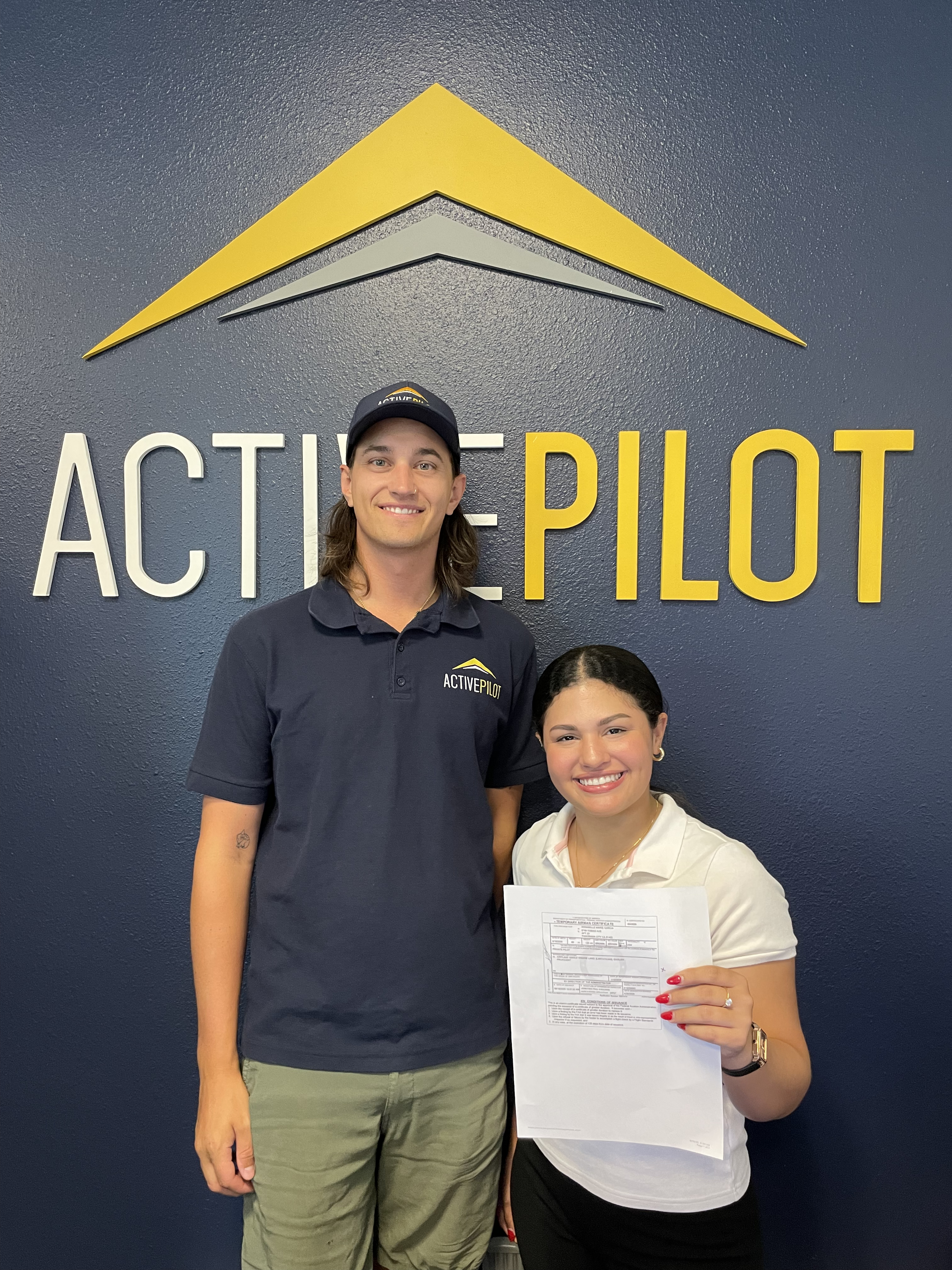 Certified Flight Instructor with student pilot at ActivePILOT Flight Academy